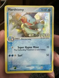 Marshtomp 36/106 🌊 ExEmerald Reverse Holo STAMPED Pokemon Card - Image 1
