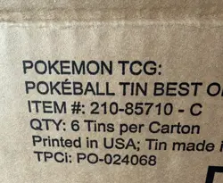 Brand New Sealed - Whole Case of 6 Pokemon TCG Trading Card Game Poke Ball Tins - Image 3