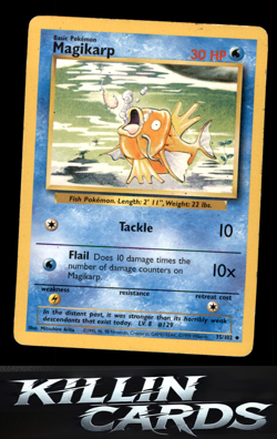 Magikarp 035/102 Uncommon Base Set Pokemon Card MP - Image 1