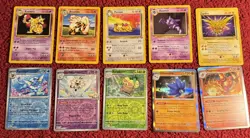 Pokemon Card Lot 2025, 1995 Persian Magmortar Kadabra Valereon 10 Cards In Pic - Image 1