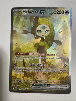 Pokemon TCG Meloetta Ex SIR 167/086 Black Bolt Near Mint Raw Card - Image 1