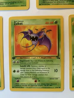 1st Edition Fossil Pokemon Card Lot - Weezing, Zubat, Grimer, Golbat, Ekans - Image 5