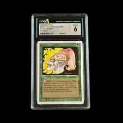 MTG Magic The Gathering Slab Llanowar Elves Revised CGC 6 EX 1994 - Image 1