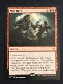 1x Mob Rule (109) Fate Reforged LP MTG Magic the Gathering x1 MKE - Image 1