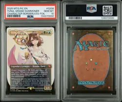 2025 MTG FINAL FANTASY COMMANDER #0208 YUNA, GRAND SUMMONER PSA 10 - Image 1