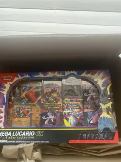 Pokemon TCG Mega Lucario ex Premium Figure Collection Box Factory Sealed - Image 1