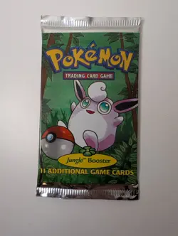 SEALED Original 1999 Pokemon Jungle Booster Pack 21G+ Wigglytuff - Image 4