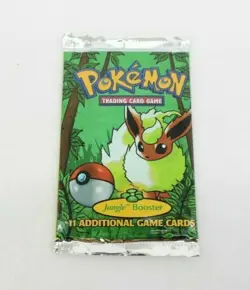 Wizards of the Coast First Edition Pokemon Jungle Booster Pack 742818060639 - Image 1