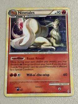 Pokemon TCG Ninetales 17/95 Holo Rare - CoL Call of Legends - MP - Image 1