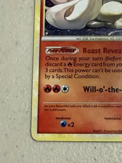 Pokemon TCG Ninetales 17/95 Holo Rare - CoL Call of Legends - MP - Image 4