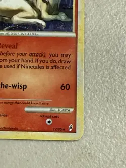 Pokemon TCG Ninetales 17/95 Holo Rare - CoL Call of Legends - MP - Image 5