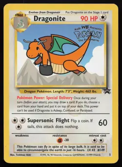 Pokemon Vintage Dragonite (Movie Promo) 05/53 WoTC Promo Non-Holo - HP / DMG - Image 1