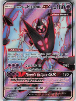 Pokemon TCG Dawn Wings Necrozma GX (Full Art) Ultra Rare SM - Ultra Prism 143 - Image 1