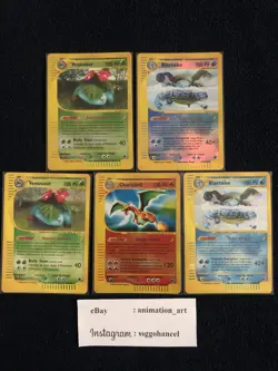 Pokemon Expedition Charizard Holo Blastoise, Venusaur Holo Reverse Holo ITALIAN - Image 1