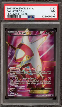 Pokemon Latias EX Plasma Freeze Full Art #112 PSA 7 - Image 1