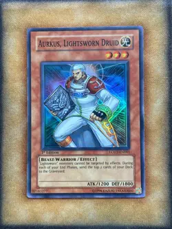 Yugioh Aurkus, Lightsworn Druid LODT-EN081 Super Rare 1st Ed LP - Image 1