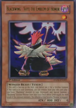 Yugioh! MP Blackwing - Vayu the Emblem of Honor - ANPR-EN005 - Ultra Rare - 1st - Image 1
