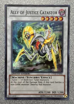 Ally of Justice Catastor CT10-EN006 Super Rare Limited Edition VLP - Image 1