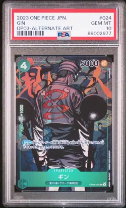 JAPANESE ONE PIECE 2023 GIN OP03-024 ALTERNATE ART PSA 10 GEM MINT - Image 1