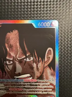 One Piece Portgas.D.Ace OP13-002 Alt Art Leader ENGLISH Carrying On His Will NM - Image 4