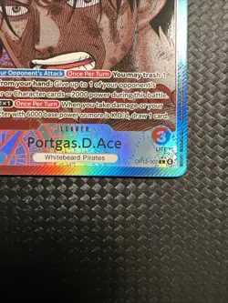 One Piece Portgas.D.Ace OP13-002 Alt Art Leader ENGLISH Carrying On His Will NM - Image 5