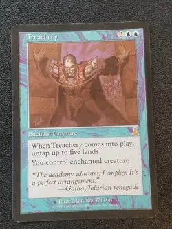 MTG Magic The Gathering Urza's Destiny TREACHERY Card LP - Image 1