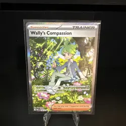 Wally's Compassion 186/132 Mega Evolution Special Illustration Rare Pokemon Card - Image 1