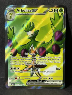 Pokemon TCG Arboliva EX Holo Card 207/182 Destined Rivals Full Art Ultra Rare - Image 1