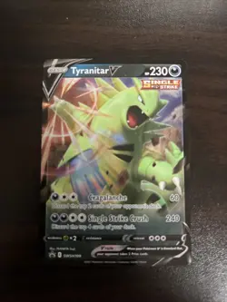 Pokemon TCG Tyranitar V Sword & Shield - Battle Styles SWSH109 Promo Card - Image 1