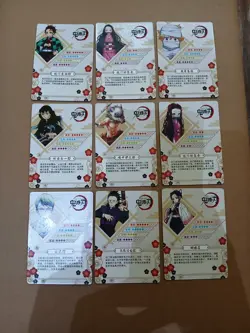 Demon Slayer Cards Lot of 9. tanjiro nezuko Inosuke Zenitsu Keimetsu no yaina #C - Image 4