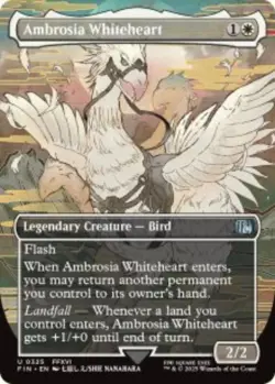 Ambrosia Whiteheart Final Fantasy (FIN) 325 MTG Foil NM - Image 1