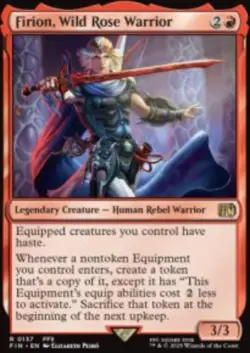 Firion, Wild Rose Warrior Final Fantasy (FIN) 137 MTG Foil NM - Image 1