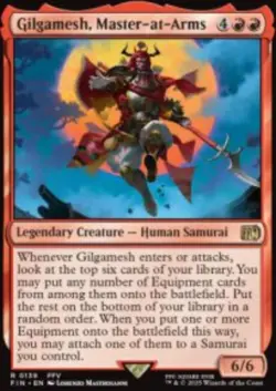 Gilgamesh, Master-at-Arms Final Fantasy (FIN) 139 MTG Foil NM - Image 1