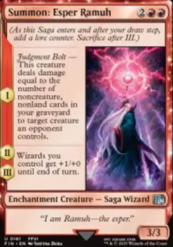 Summon: Esper Ramuh Final Fantasy (FIN) 161 MTG Foil NM - Image 1