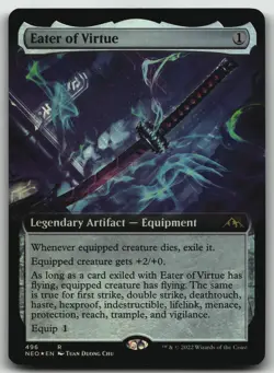 Eater of Virtue (Extended Art) foil R Kamigawa: Neon Dynasty 496 LP - Image 1