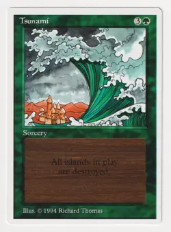 Tsunami NM Summer Magic Edgar 1994 WOTC MTG Vintage Green Artist Richard Thomas! - Image 1