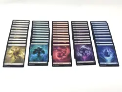 X50 Full Art Nyx Lands MTG Theros Beyond Death Basic (10 of each) Energy - Image 1