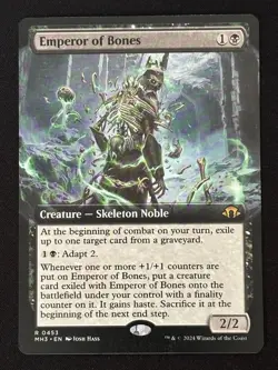 1x MTG Emperor of Bones (Extended Art) - Modern Horizons 3 (MH3) #453 - Magic - Image 1
