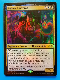 MTG 1x FOIL Satoru Umezawa 234 Kamigawa: Neon Dynasty Magic the Gathering x1 NM - Image 1