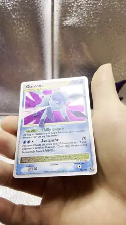 Pokemon TCG - Glaceon LV.X 98/100 Holo - Majestic Dawn - Moderately Played - ENG - Image 2