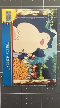 2000 Topps Pokemon TV Animation Series 3 #OR11 Snack Attack Blue Label Snorlax - Image 1