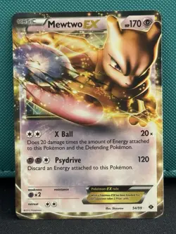 Pokemon TCG Mewtwo-EX Next Destinies 54/99 Holo Ultra Rare - Image 1