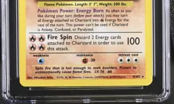1999 Pokemon Base Set Charizard Holo #4/102 -- Graded CGC 9.5 Mint+ - Image 3