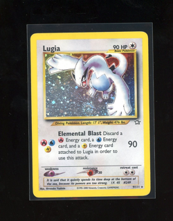 CRAZY SWIRL 2000 Neo Genesis Lugia 9/111 Holo Foil Rare Pokemon WOTC - Image 1