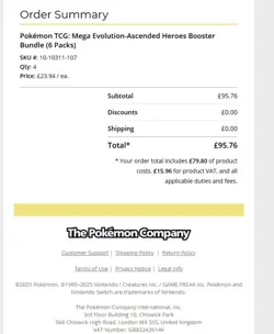 PRESALE Pokemon TCG Mega Evolution Ascended Heroes Booster Bundle (6 Packs) x 2 - Image 2