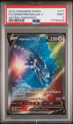 ORIGIN FORME DIALGA V 177/189 ASTRAL RADIANCE POKEMON PSA 9 - Image 1