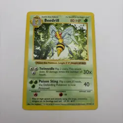 Beedrill - Shadowless - Base Set - 17/102 - Rare - Pokemon - LP - Image 1