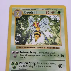 Beedrill - Shadowless - Base Set - 17/102 - Rare - Pokemon - LP - Image 3