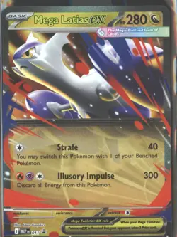 NM pokemon ME: Mega Evolution Promo Double Rare Mega Latias ex 011 - Image 1