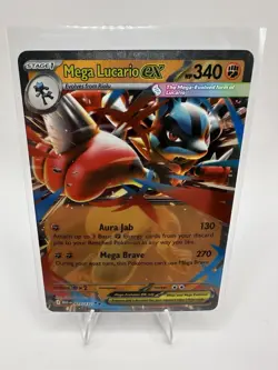 Mega Lucario Ex 77/132 Mega Evolution MEG -Near Mint- Pokemon TCG - Image 1